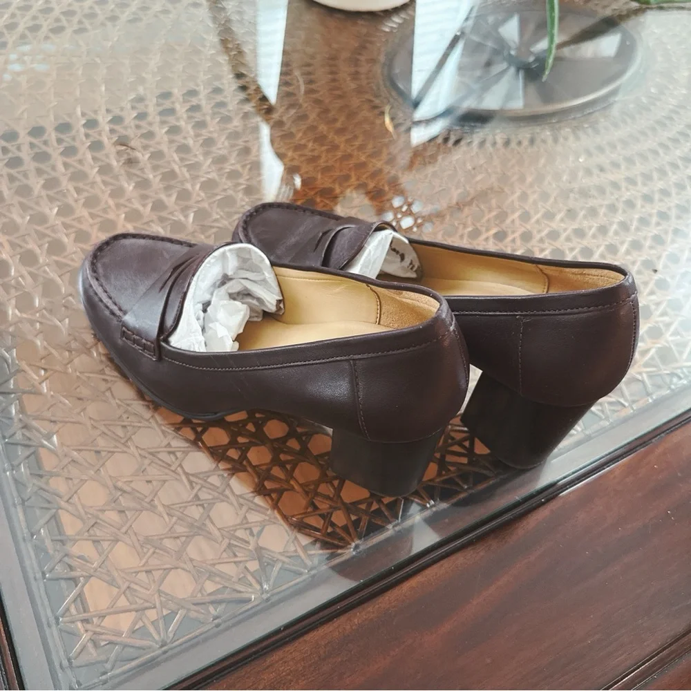 Michael Kors Burgundy Soft Leather Loafers - Picture 5 of 5